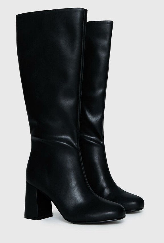 Black Knee High Boots