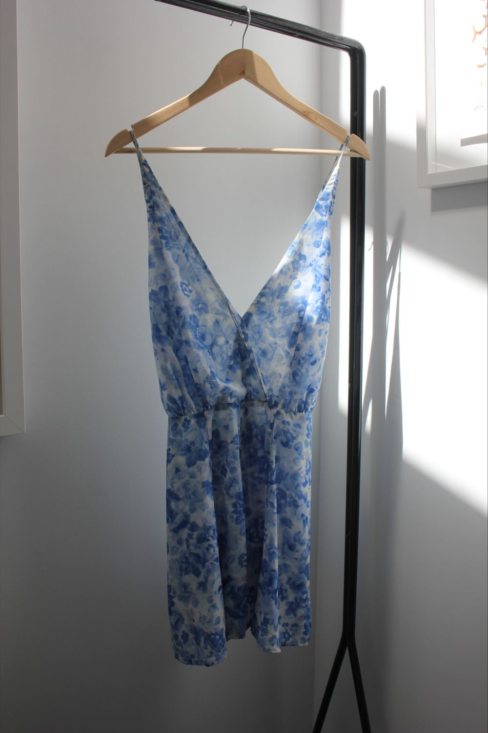 RUBY Blue Floral Playsuit