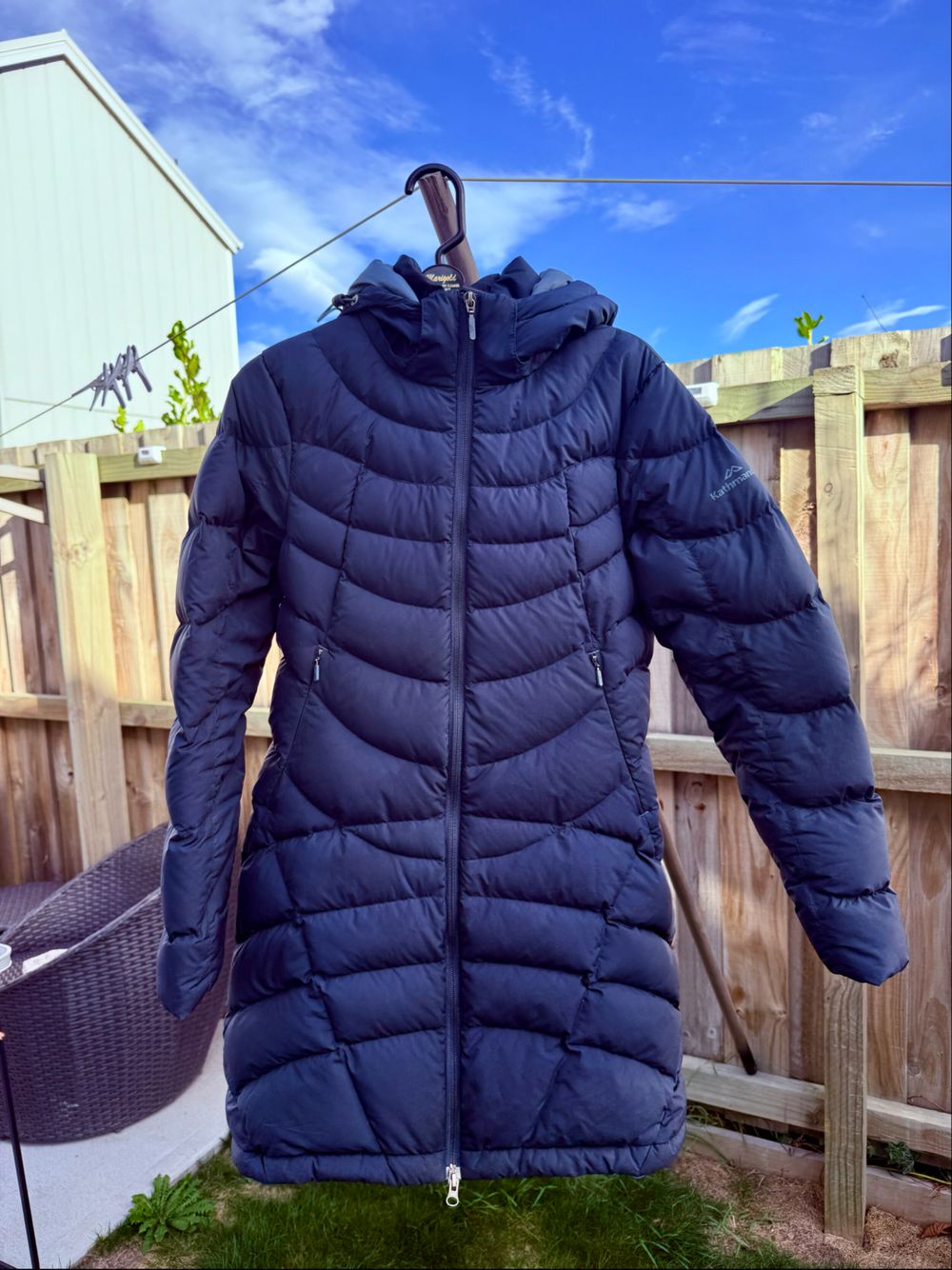 Kathmandu Navy Blue Puffer Coat 550