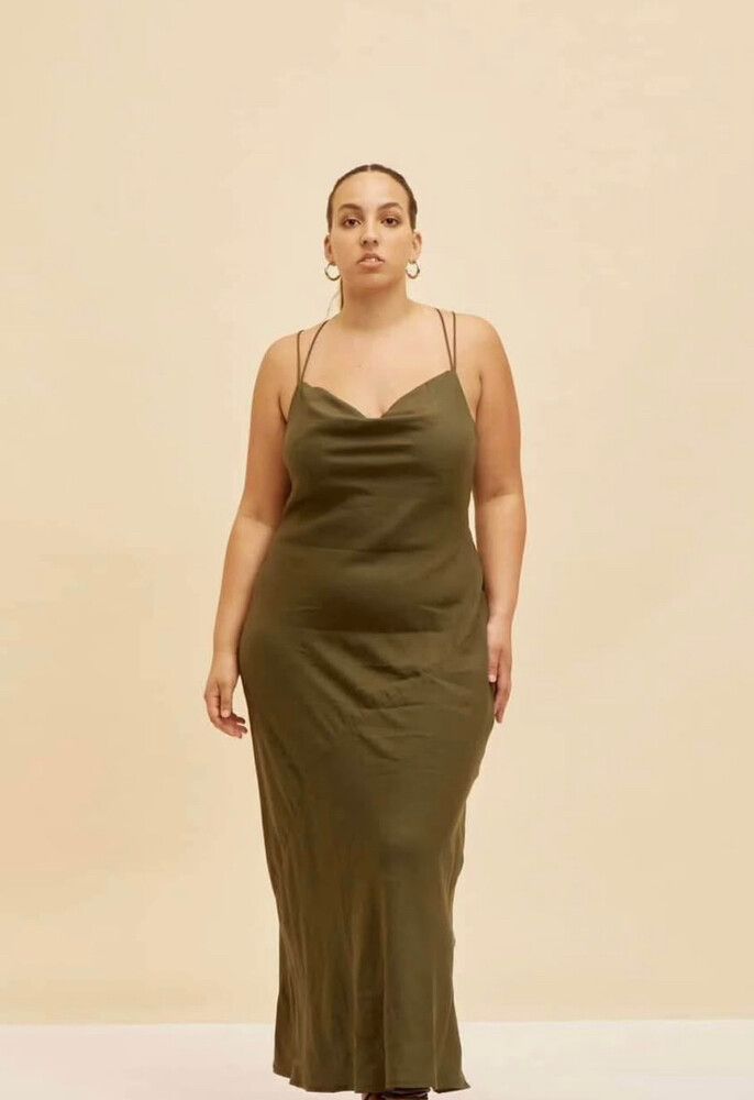 Ruby Naia Linen Slip Dress