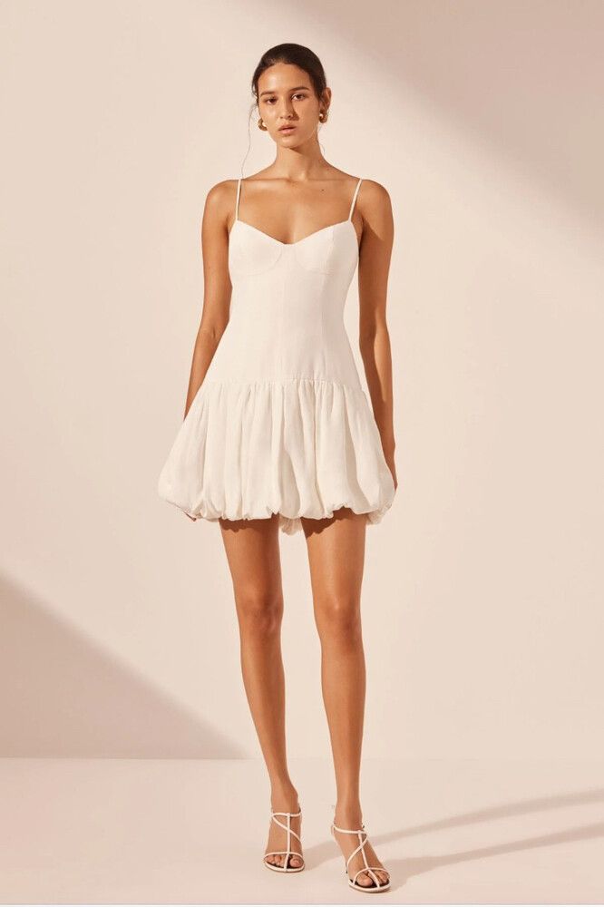 Vento bustier bubble mini dress