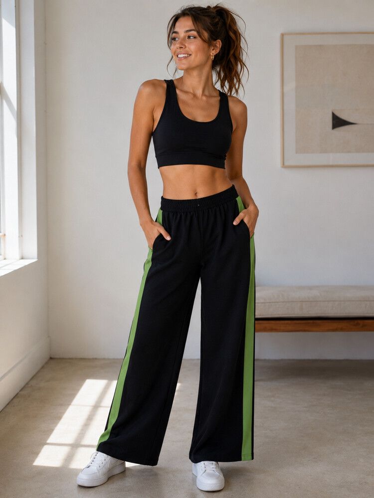 Glassons Black and Green Pants
