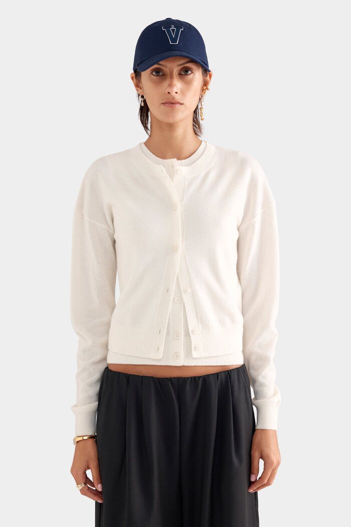 Venroy Dropshoulder Cashmere Cardigan
