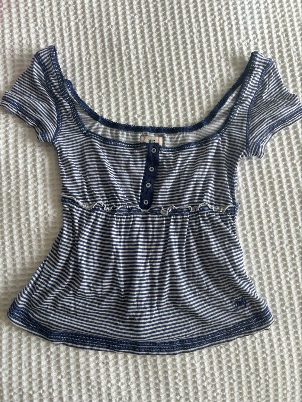 Urban Outfitters BDG Blue And White Striped Top