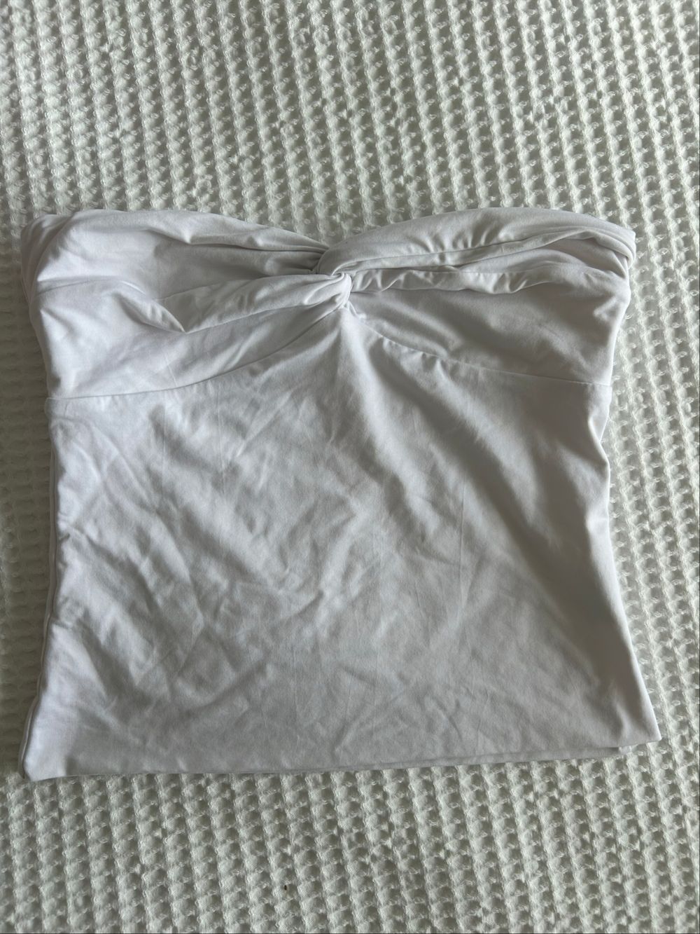 Kookai White Strapless Top