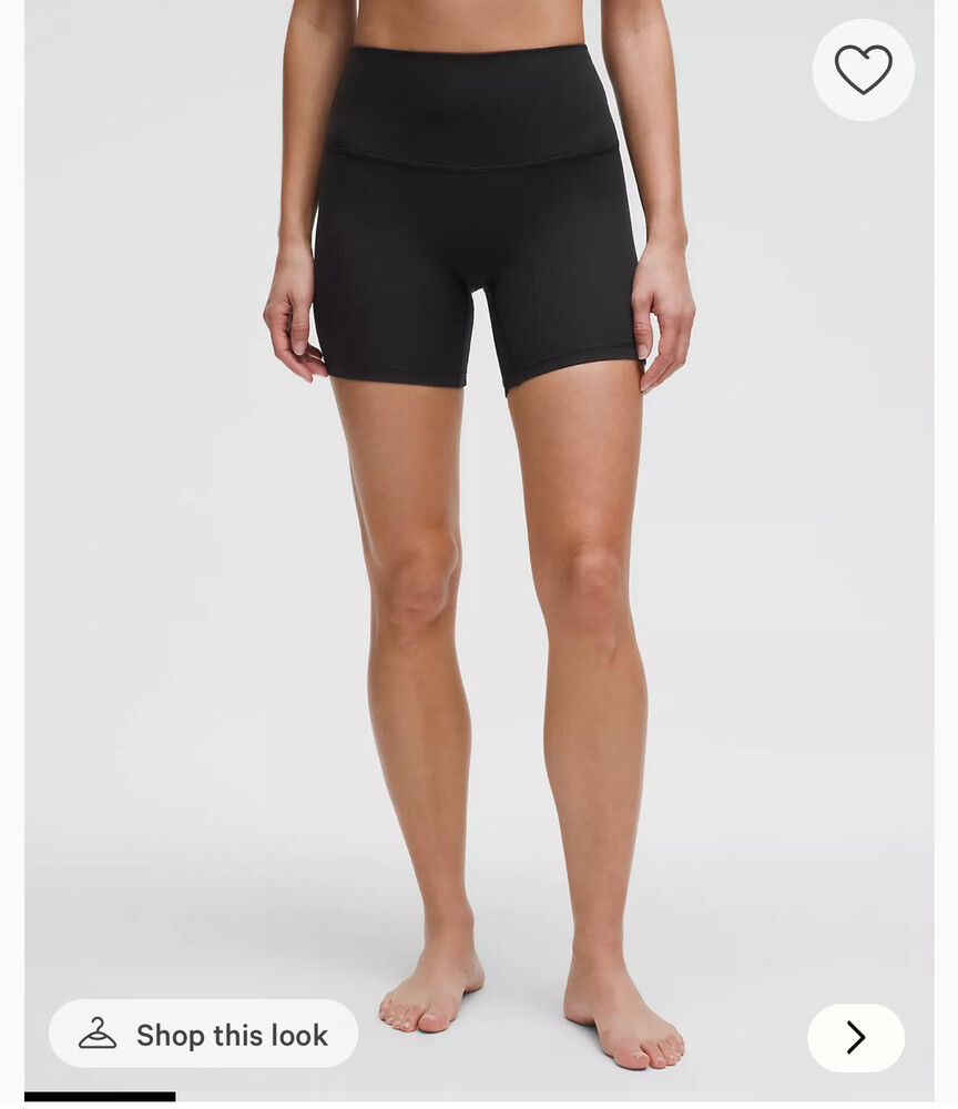 lululemon Align High-Rise Ribbed Short 8”