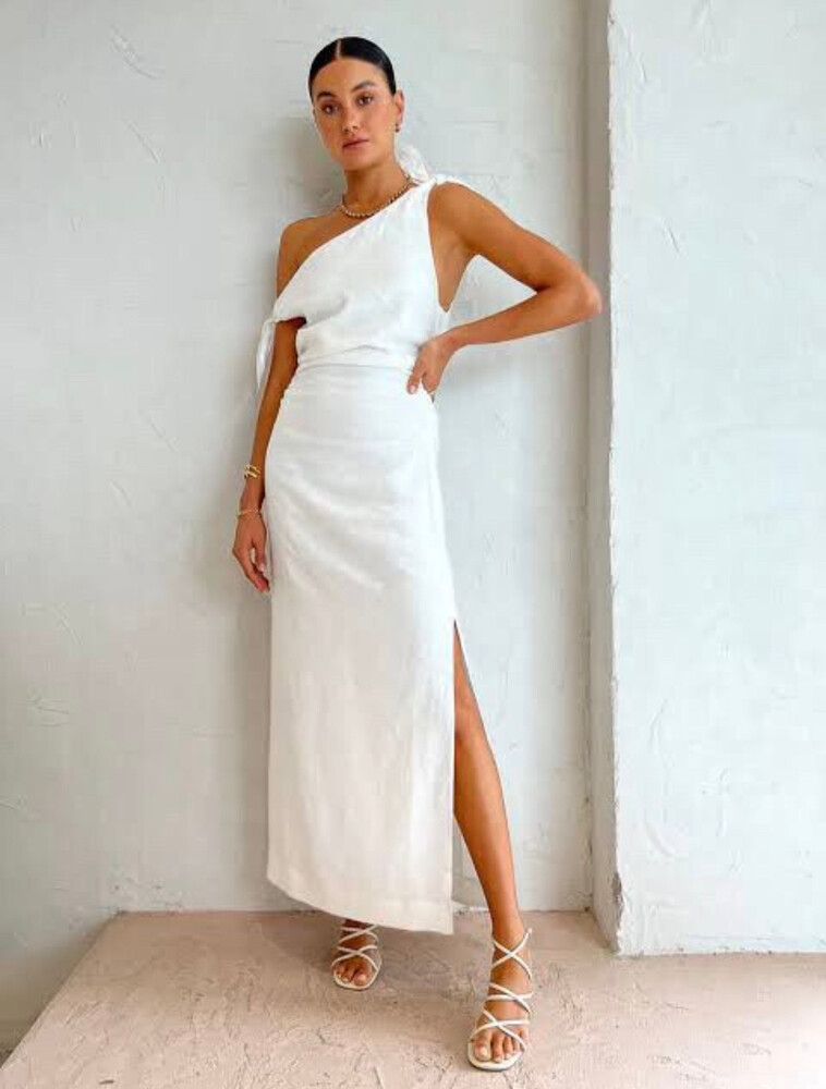 sir the label off the shoulder dress Sir The Label - Elia Off Shoulder Twist Dress