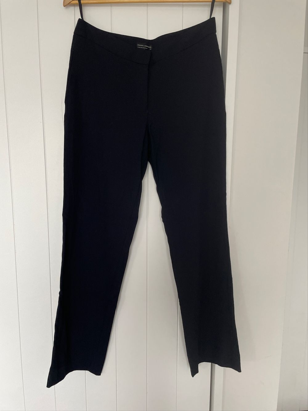 Navy Wool Blend Work Pants