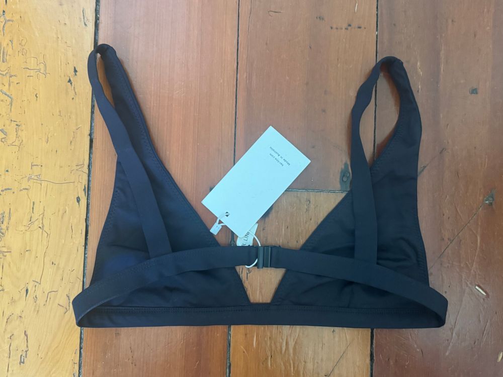 Her Line Black Audrey Bikini Top