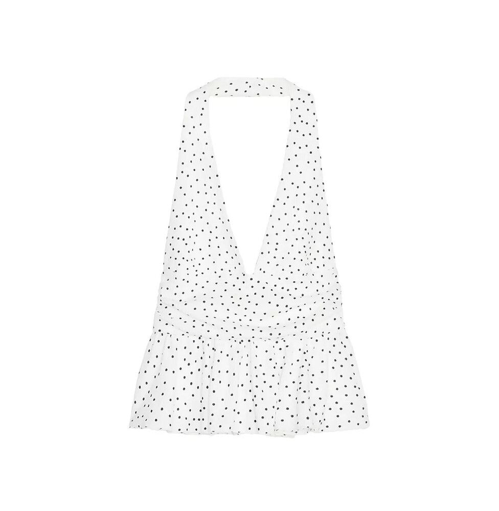 Zara halter top polka dot small