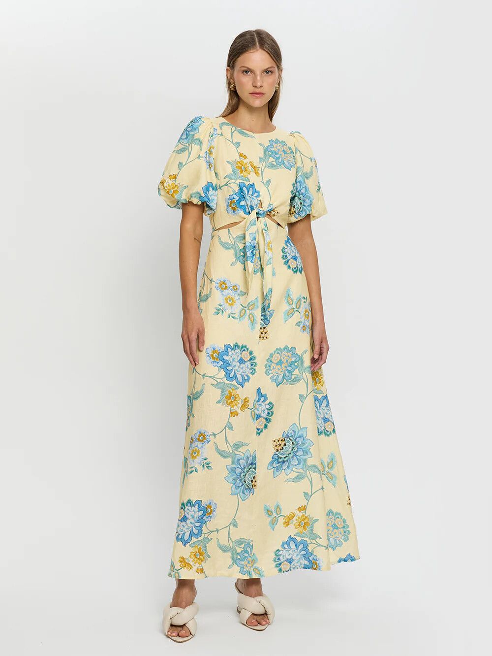 Floral Giselle Cut Out Maxi Dress