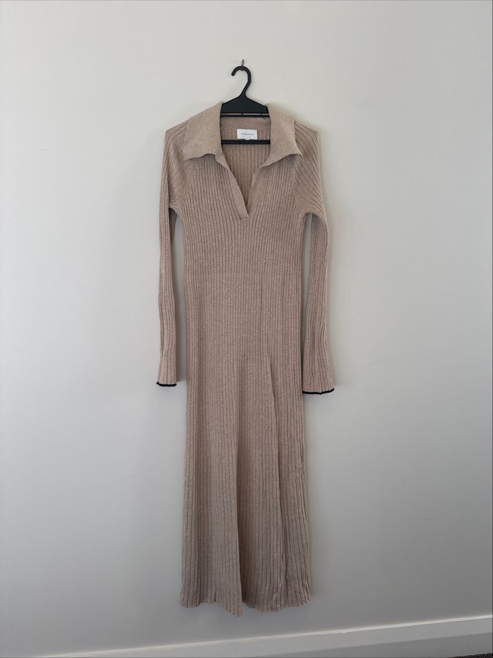 Friends With Frank Beige Knit Dress Size L