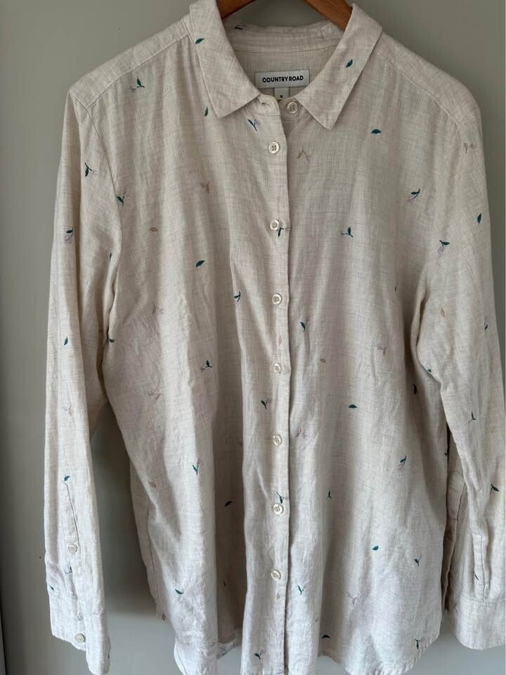Country Road Beige Floral Shirt