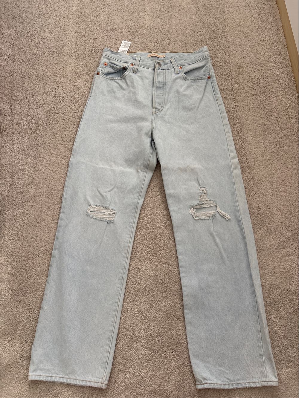 Levi's Ripped Light Wash Jeans