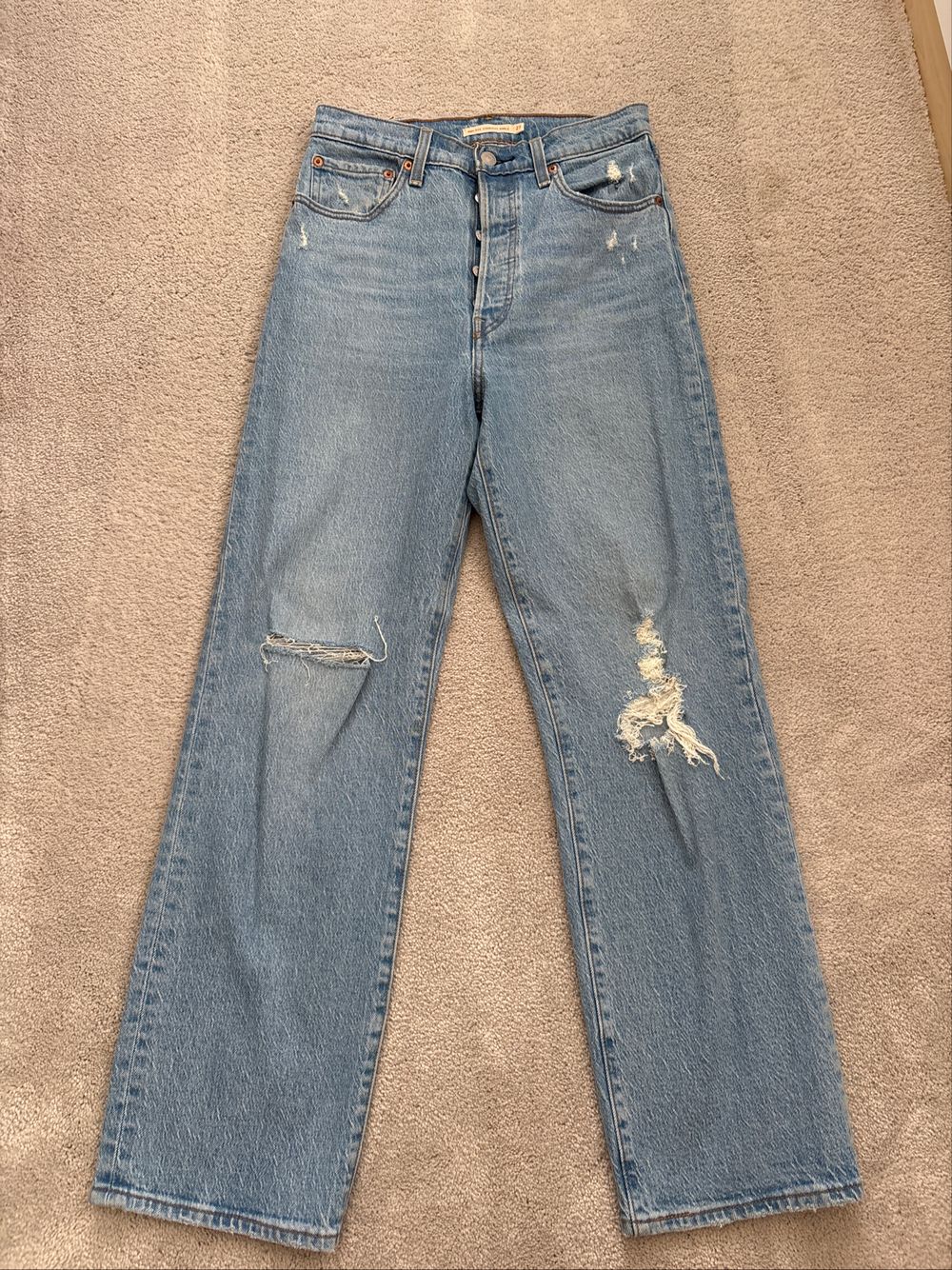Levi's Blue Distressed Jeans