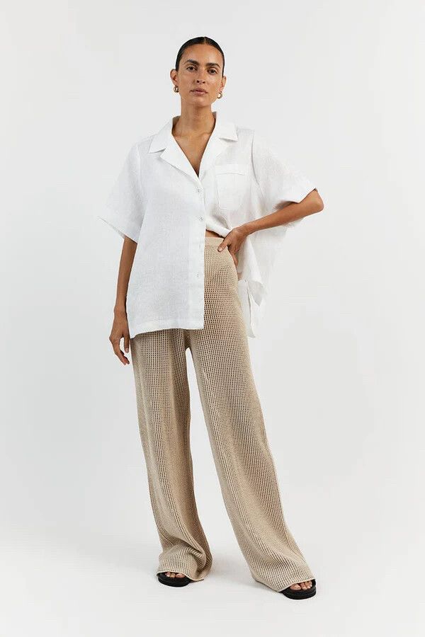 Dissh - OPHELIA STONE CROCHET PANT