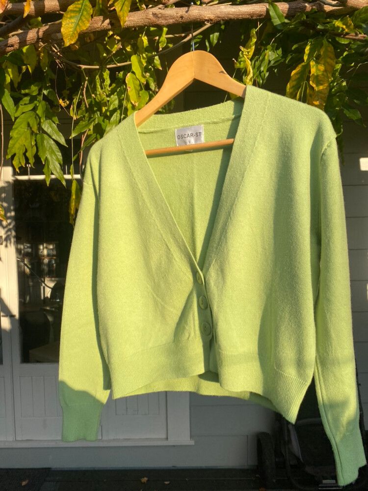 Green cardi sz M