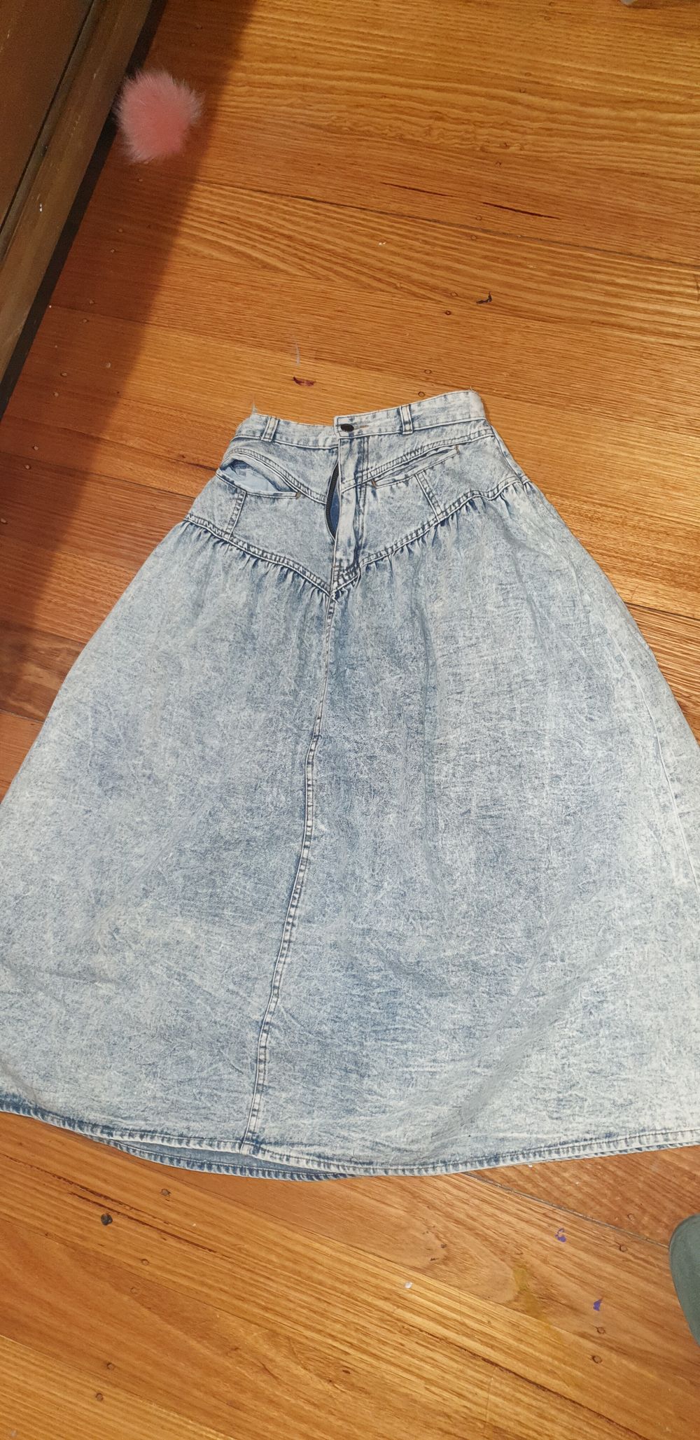 Jordache Blue Acid Wash Skirt Size 7/8
