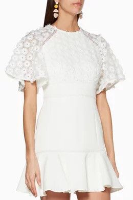Mirrors Mini Dress Ivory