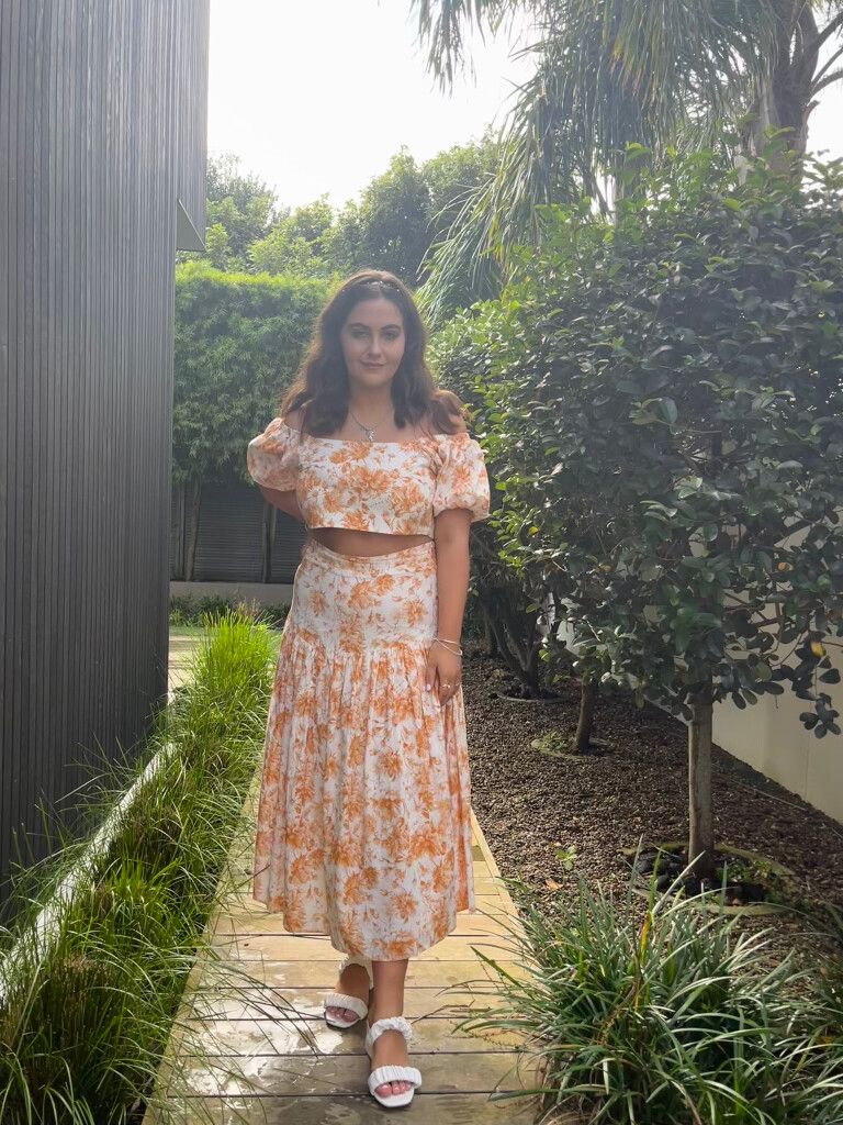 Two Piece Dress& Skirt Set