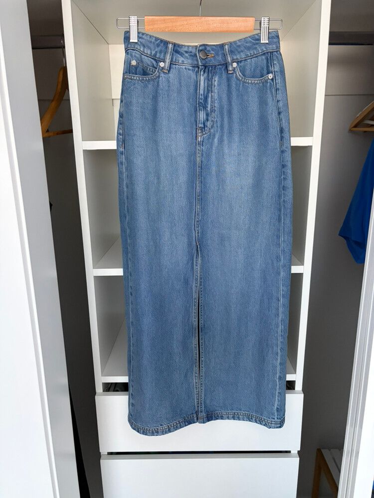 Denim Maxi Skirt