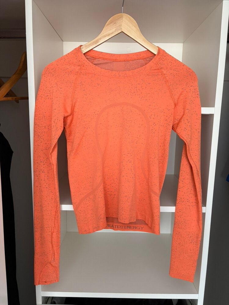 Lululemon Orange Long Sleeve Top