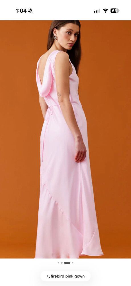 Ruby Firebird Cowl Gown