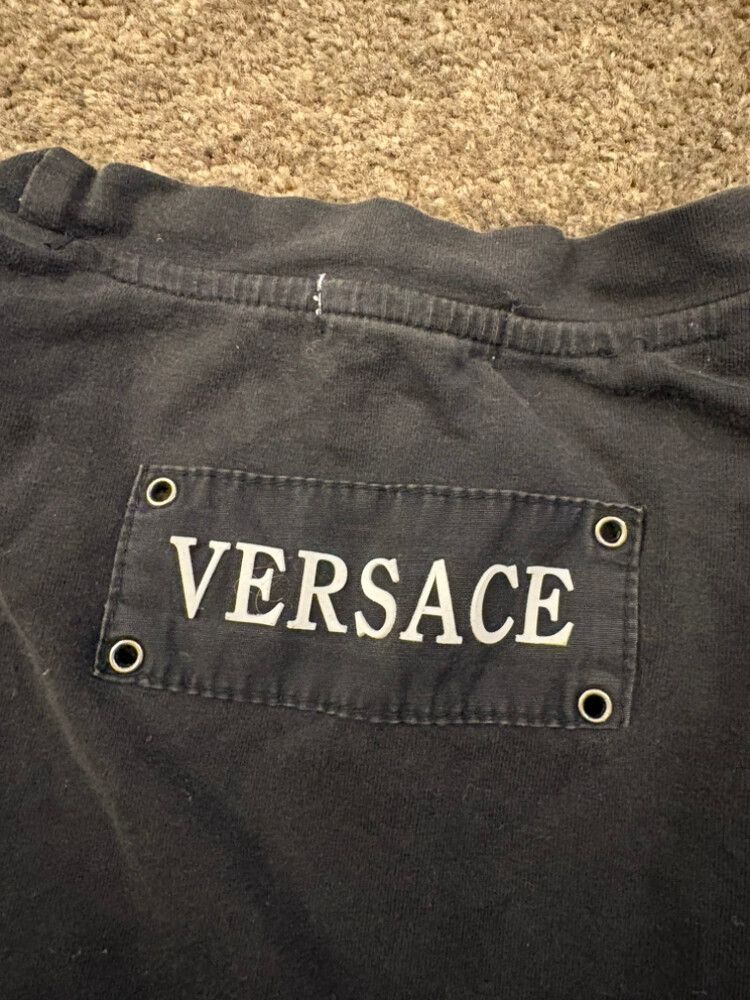 VERSACE Classic Black Long Sleeve Top