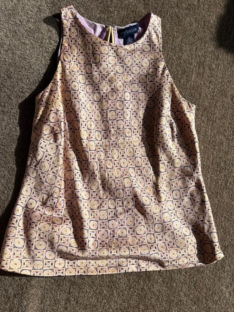 Ann Taylor 100% Silk Skirt & Top Set