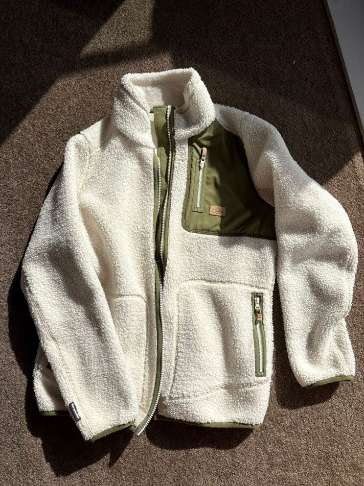 Torpedo7 White Fleece Jacket