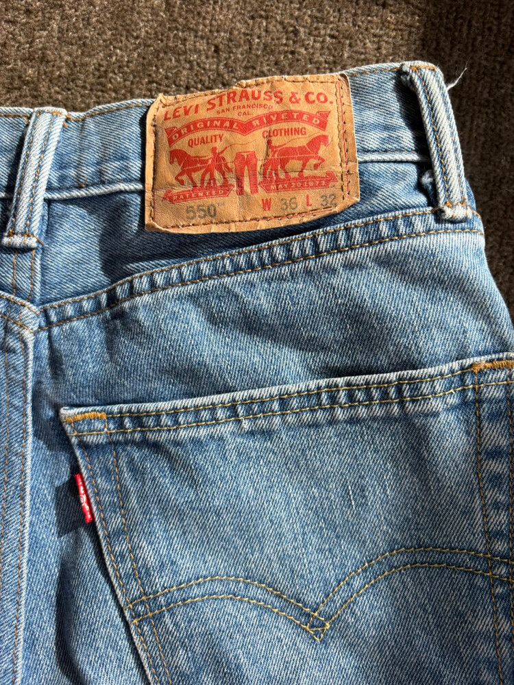 Levi's Blue 550 Straight Leg Jeans