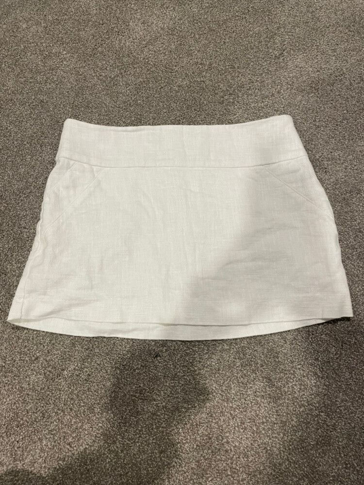 Glassons White Mini Skirt