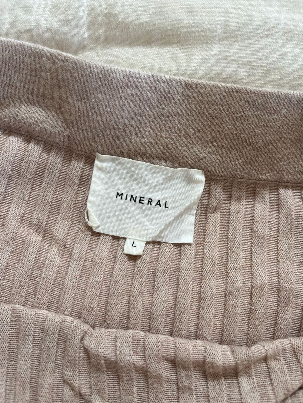 MINERAL Cotton/Cashmere Ribbed Knit Maxi Skirt