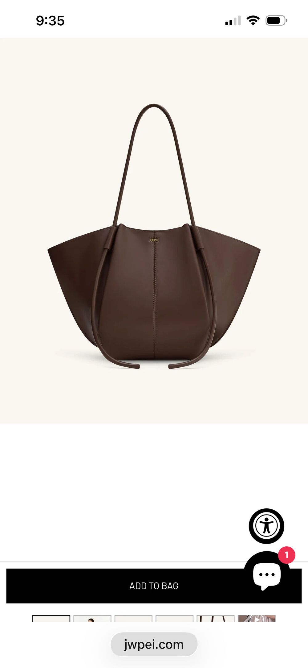 JW pei - Nala wide tote bag
