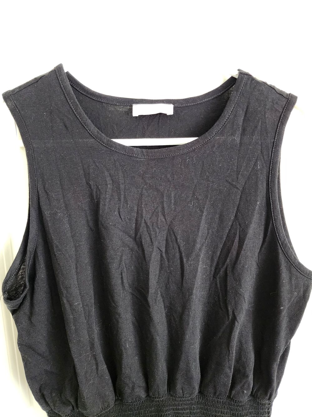 Black tank top
