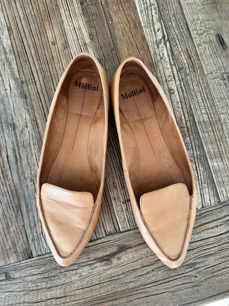 mollini ballet flats - size 39 (tan)