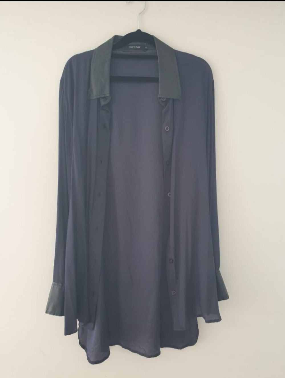 Silk and Lamb Leather Shirt
