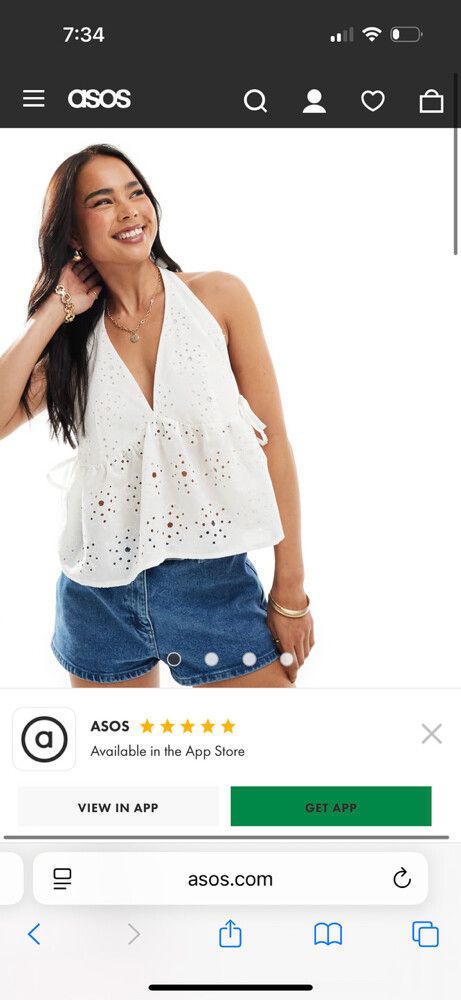 Lace White Halter