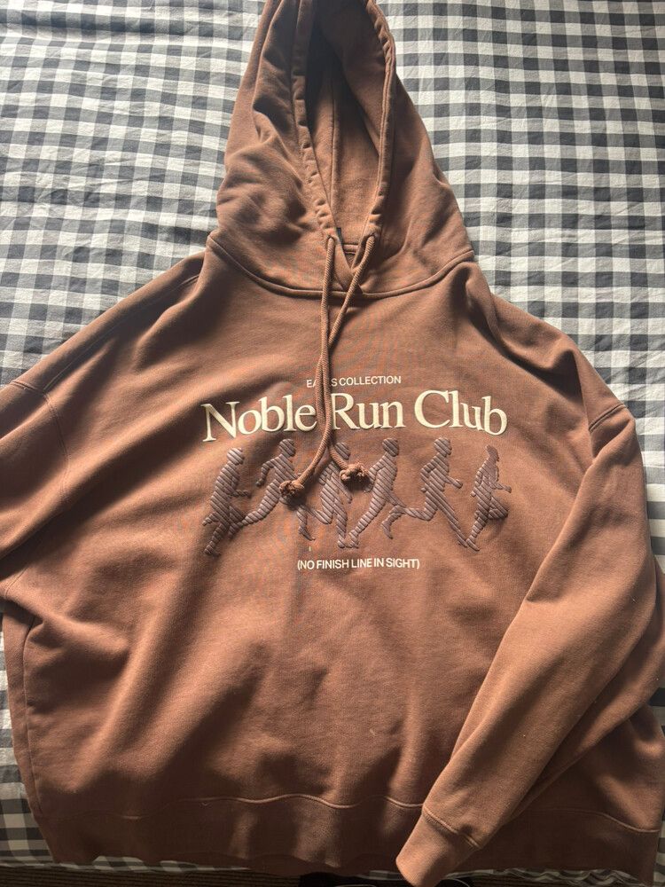 Noble Run Club Brown Hoodie