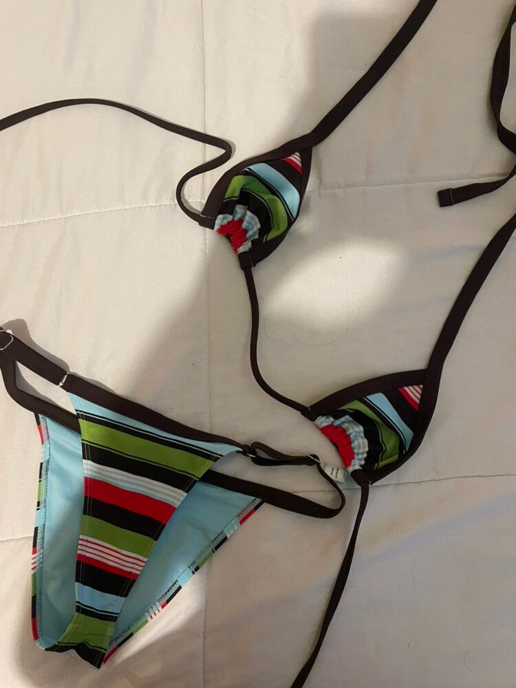 Striped Bikini Set