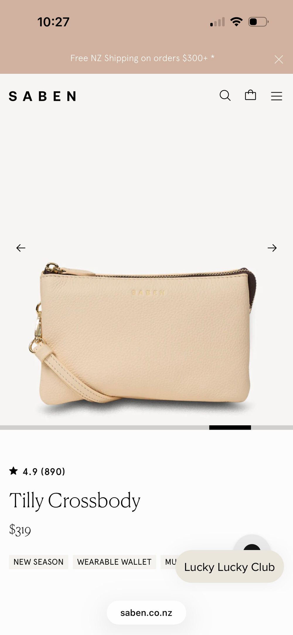 Tilly cross body saben