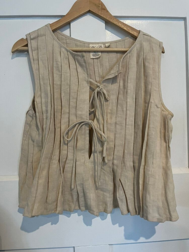 VRG GRL Valeria Linen top