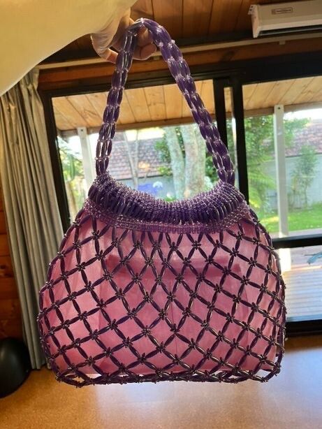 Chic Beaded Purple handbag