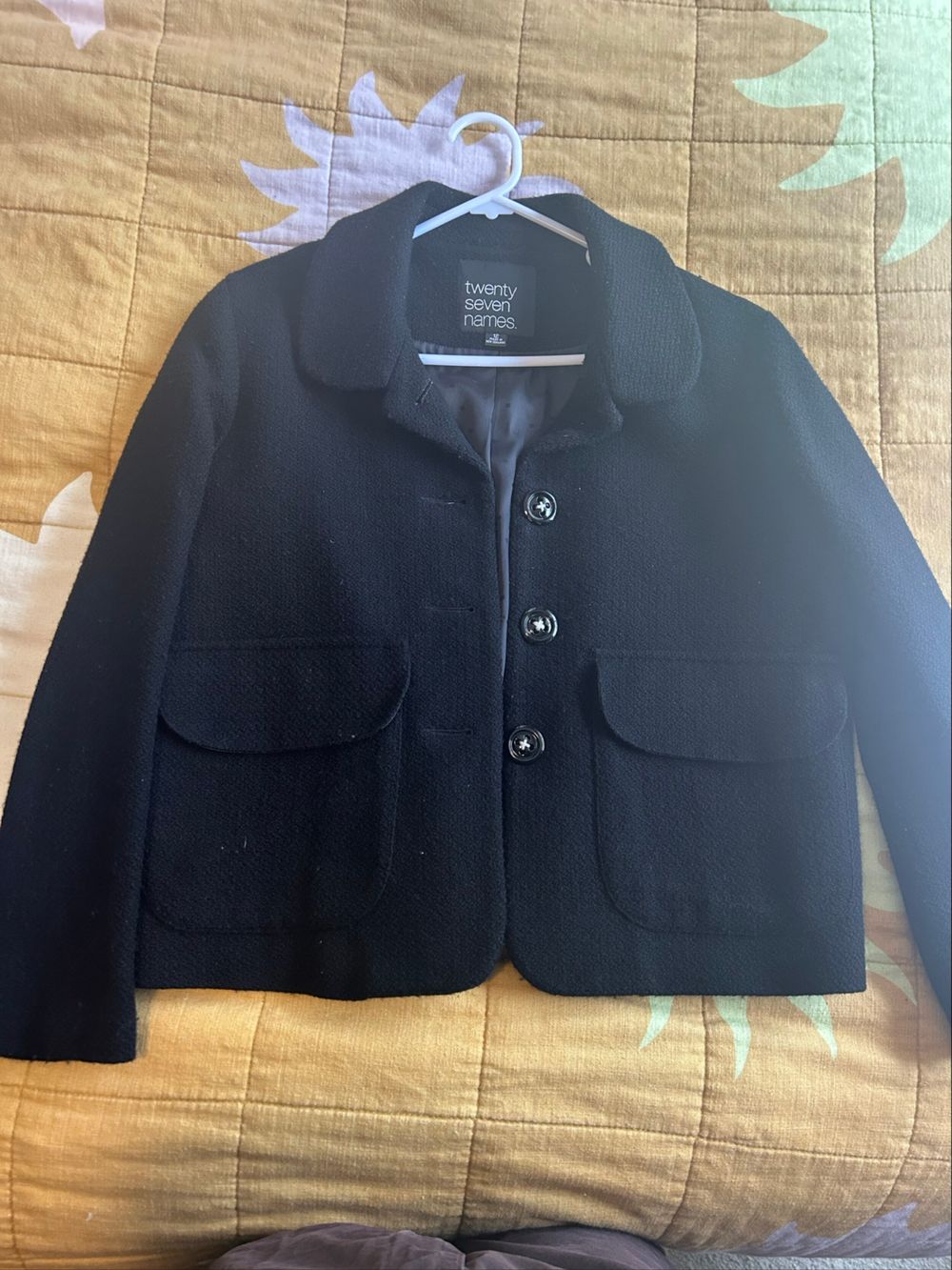 Twenty Seven Names Black Wool Jacket