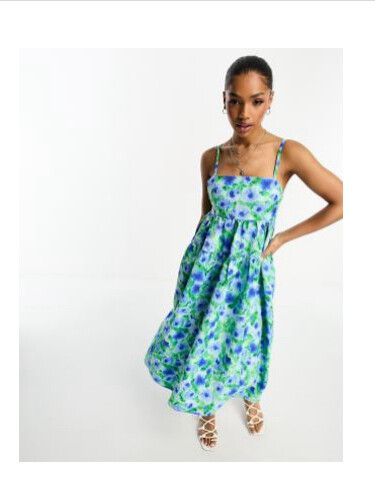 knee length dresses for ladies Melody Floral Midi Dress