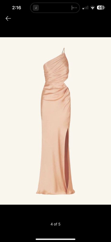 Shona Joy - La Lune Asymmetrical Gathered Maxi Dress on Designer Wardrobe