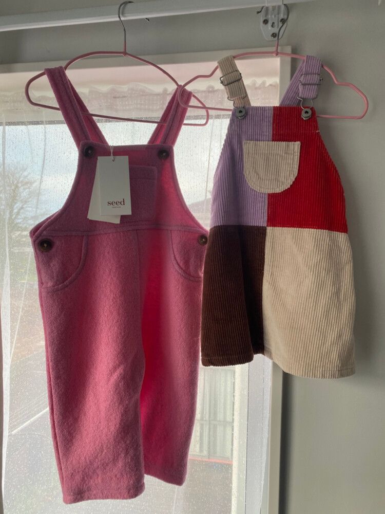 Pinafore Dress And Pants Set