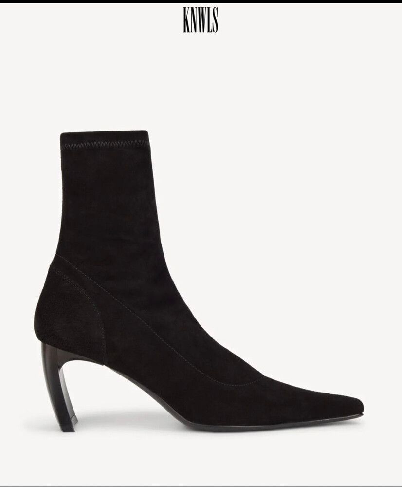 Serpent Sock Boots Black