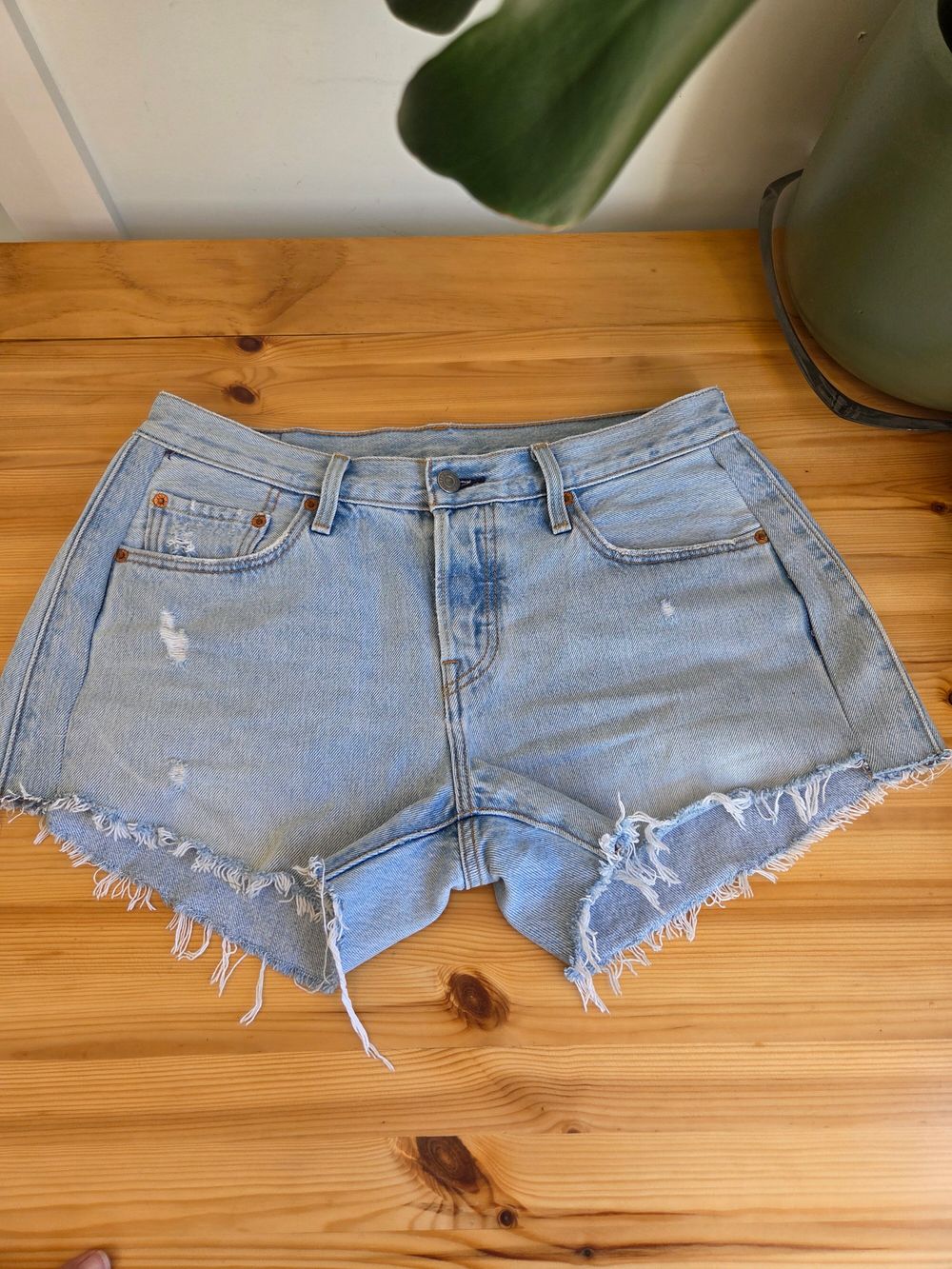 Levi's Blue Denim Shorts remade!