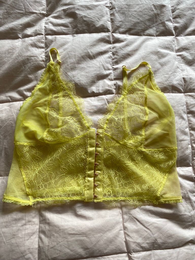Yellow Lace Bralette